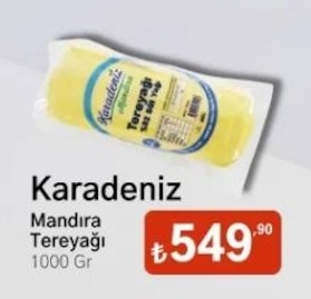 Karadeniz Mandıra Tereyağı 1000 Gr
