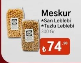 Meskur Sarı Leblebi Tuzlu Leblebi 300 Gr