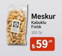 Meskur Kabuklu Fistik 300 Gr