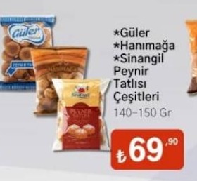Güler Hanımağa Sinangil Peynir Tatlısı Çeşitleri 140-150 Gr