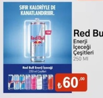 Red Bull Enerji İçeceği Çeşitleri 250 Ml