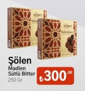 Şölen Madlen Sütlü Bitter 250G