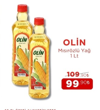 Olin Mısırozlü Yağ 1 Lt