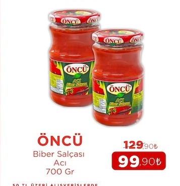 Öncü Biber Salçasi Acı 700 Gr