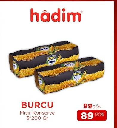 Burcu Mısır Konserve 3*200 Gr