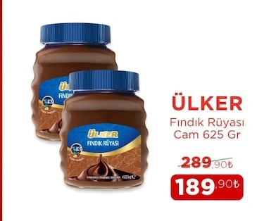 Ülker Fındık Rüyası Cam 625 Gr