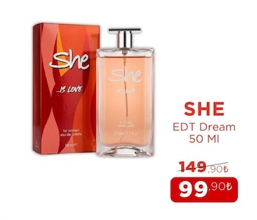 She Edt Dream Kadın Parfüm 50Ml