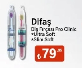 Difaş Diş Fırçası Pro Clinic Ultra Soft Slim Soft