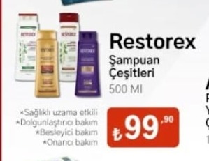 Restorex Şampuan Çeşitleri 500 Ml