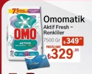 Omo Aktif Fresh Renkliler 7500 Gr
