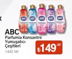 Abc Parfumia Konsantre Yumuşatıcı Çeşitleri 1440 Ml