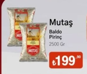 Mutaş Baldo Pirinç 2500 Gr