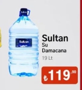 Sultan Su Damacana 19 Lt