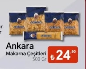 Ankara Makarna Çeşitleri 500 Gr