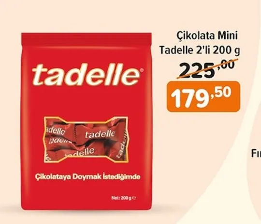 Çikolata Mini Tadelle 2'Li 200 G
