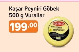 Kaşar Peyniri Göbek 500 G Vurallar