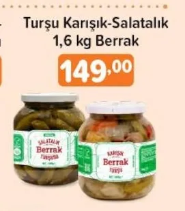 Turşu Karışık-Salatalık 1,6 Kg Berrak