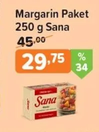 Margarin Paket 250 G Sana