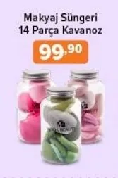 Makyaj Süngeri 14 Parça Kavanoz