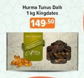 Hurma Tunis Dalli 1 Kg Kingdates