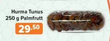 Hurma Tunis 250 G Palmfrutt