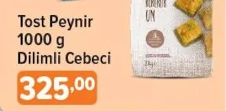 Tost Peynir 1000 G Dilimli Cebeci