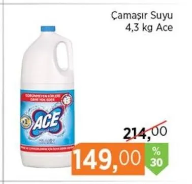 Ace Çamaşır Suyu 4,3 Kg