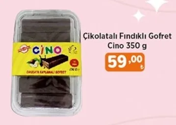 Çikolatalı Fındıklı Gofret Cino 350 G