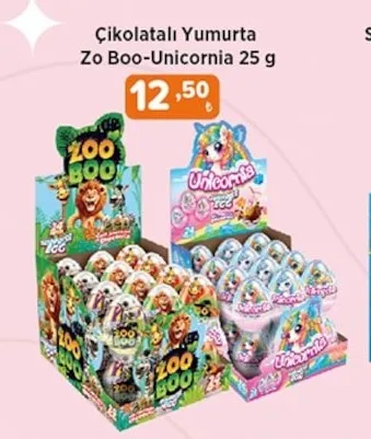 Çikolatalı Yumurta Zo Boo-Unicornia 25 G
