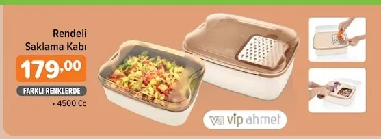 Rendeli Saklama Kabı 4500 Cc