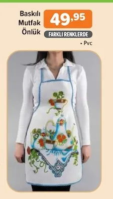 Baskılı Mutfak Önlük