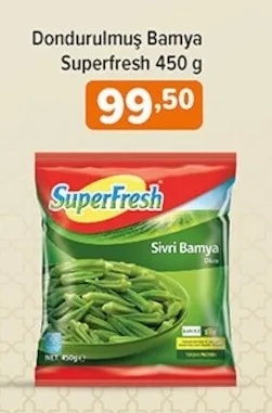 Dondurulmuş Bamya Superfresh 450 G
