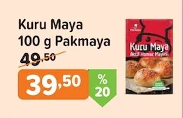 Kuru Maya 100 G Pakmaya