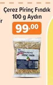 Çerez Pirinç Fındık 100 G Aydın