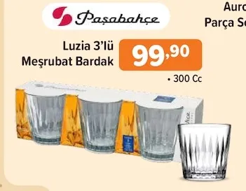Luzia 3'Lü Meşrubat Bardak