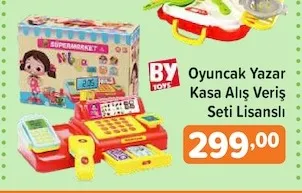 Oyuncak Yazar Kasa Alışveriş Seti Lisanslı