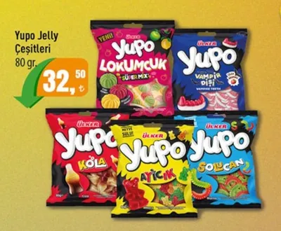 Ülker Yupo Jelly Çeşitleri 80 Gr