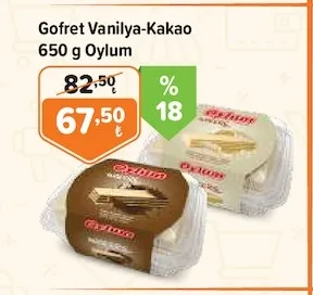 Gofret Vanilya-Kakao 650 G Oylum