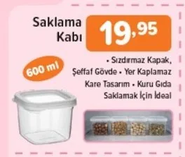 Saklama Kabı 600 Ml