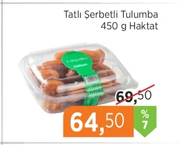 Haktat Tatlı Şerbetli Tulumba 450 G