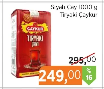 Siyah Çay 1000 G Tiryaki Çaykur