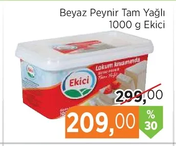Beyaz Peynir Tam Yağlı 1000 G Ekici
