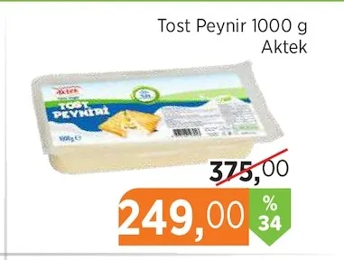 Tost Peynir 1000 G Aktek