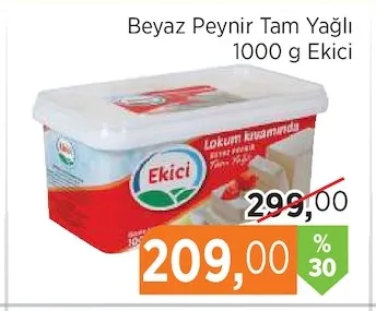 Beyaz Peynir Tam Yağlı 1000 G Ekici