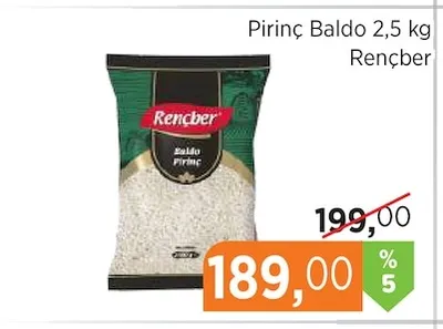 Pirinç Baldo 2,5 Kg Rençber