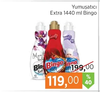 Yumuşatıcı Extra 1440 Ml Bingo