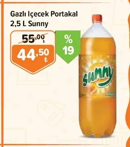 Gazlı İçecek Portakal 2,5 L Sunny