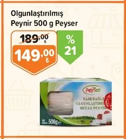 Olgunlaştırılmış Peynir 500 G Peyser