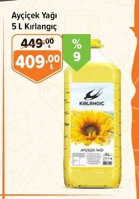 Ayçiçek Yağı 5 L Kırlangıç