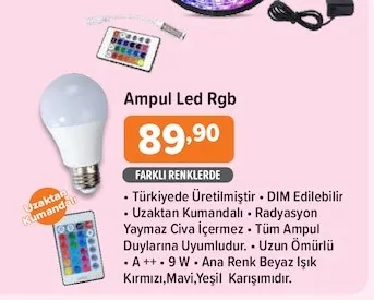 Ampul Led Rgb